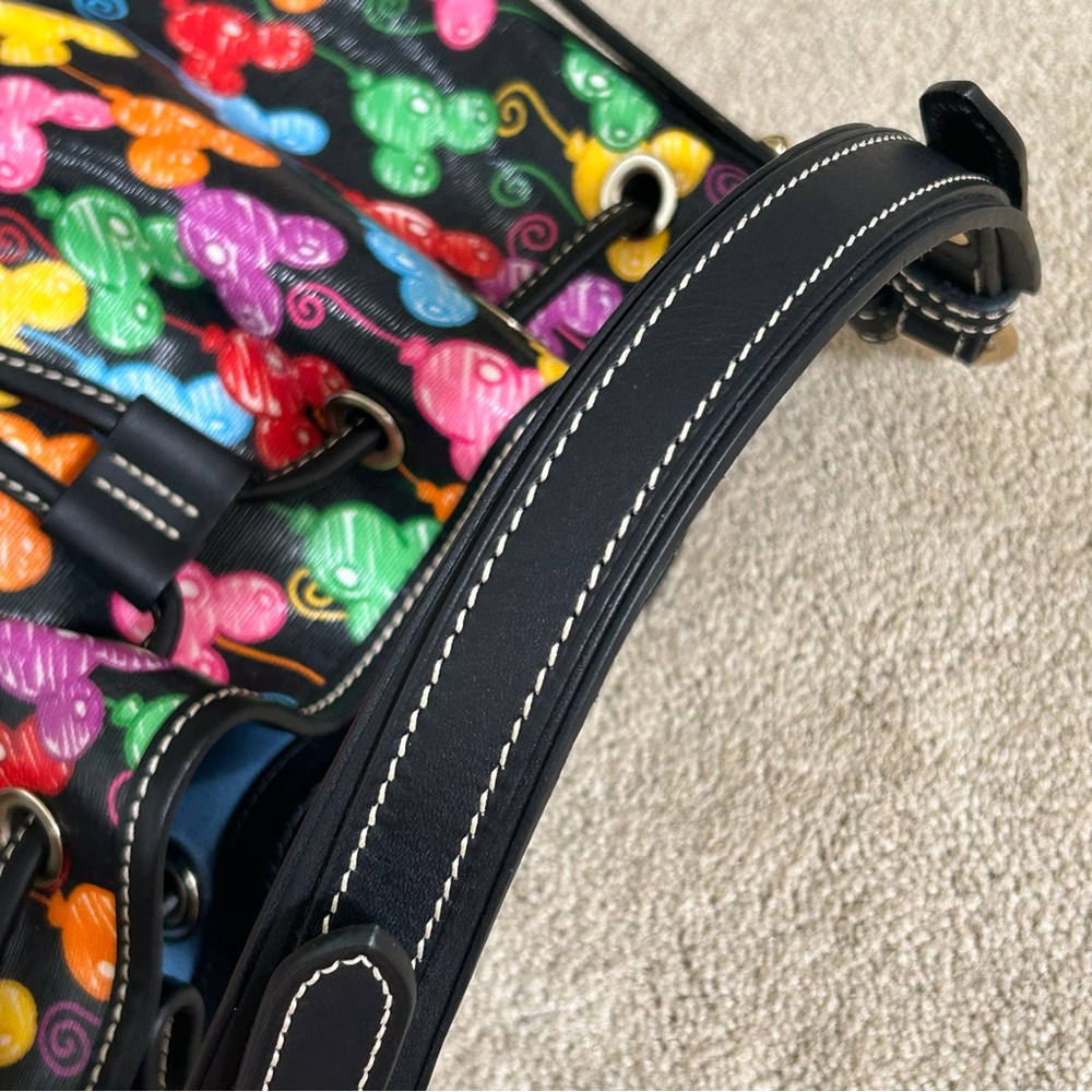 Dooney & Bourke Disney Parks Mickey Ballloons Anniversary Drawstring Purse Bag - Picture 11 of 11